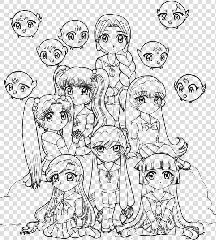 28 Collection Of Cute Kawaii Girl Coloring Pages   Kawaii Girl Colouring Page  HD Png DownloadTransparent PNG