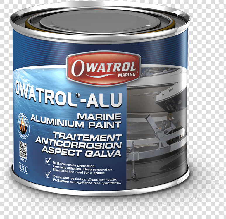 Owatrol Alu High Gloss Marine Aluminium Paint Finish   Marine Anti Corrosive Paint  HD Png DownloadTransparent PNG