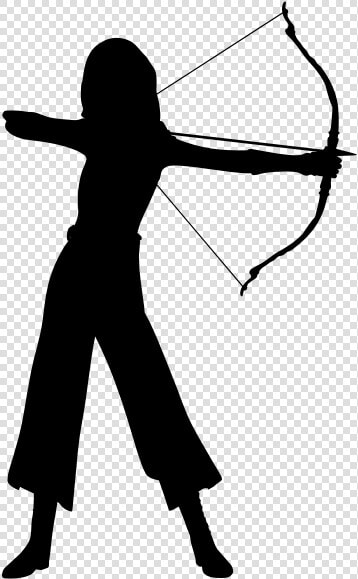 Illyasviel Von Einzbern Female Woman Silhouette Drawing   Female Archer Silhouette  HD Png DownloadTransparent PNG