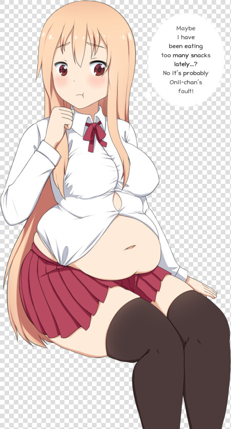 Himouto Umaru Chan Fat   Png Download   Anime Girl Fat Belly  Transparent PngTransparent PNG