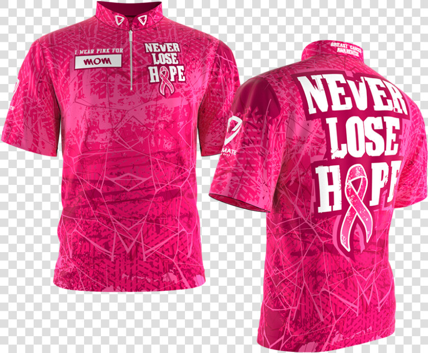 Never Lose Hope   Breast Cancer Awareness Baseball Jerseys  HD Png DownloadTransparent PNG