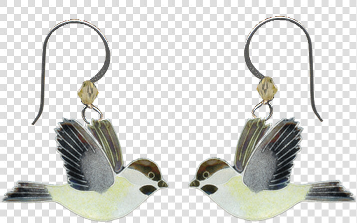 Chickadee Cloisonne Wire Earrings   Earrings  HD Png DownloadTransparent PNG