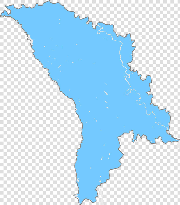 Moldova Map Blue   Capital Of Moldova On Map  HD Png DownloadTransparent PNG