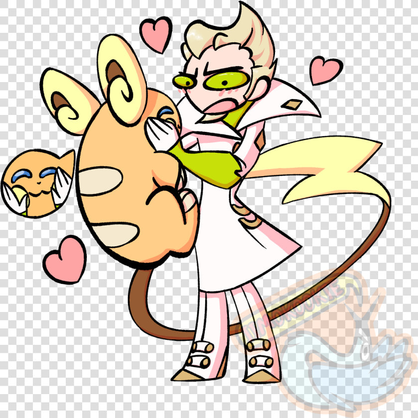 Faba  amp  Alolan Raichu   Cartoon  HD Png DownloadTransparent PNG