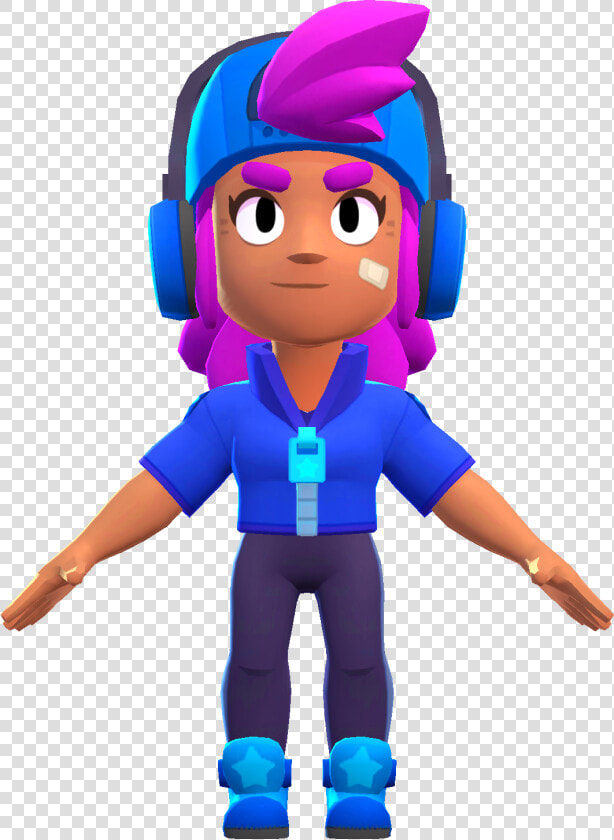 Shelly Brawl Stars T Pose  HD Png DownloadTransparent PNG