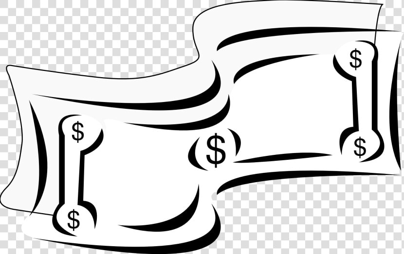 Money Sign Clip Art Black And White Free Clipart   Dollar Bill Clipart Black And White  HD Png DownloadTransparent PNG