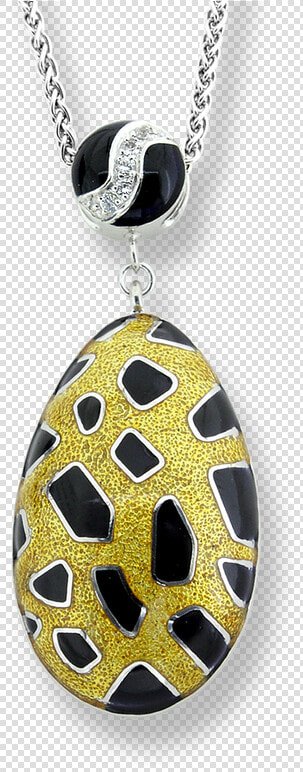 Nicole Barr Designs Sterling Silver Leopard Spots Necklace yellow   Locket  HD Png DownloadTransparent PNG