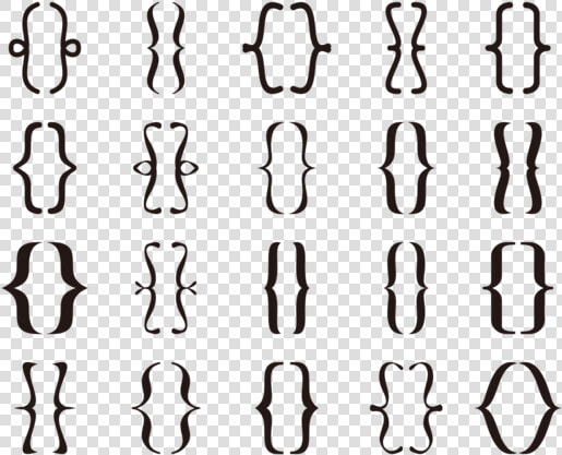 Bracket Icons Set   Transparent Bracket Shape Icon Png  Png DownloadTransparent PNG