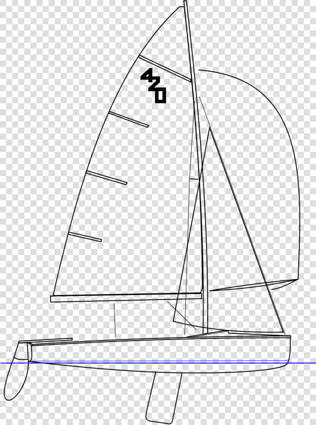 International 420 Class Dinghy  HD Png DownloadTransparent PNG