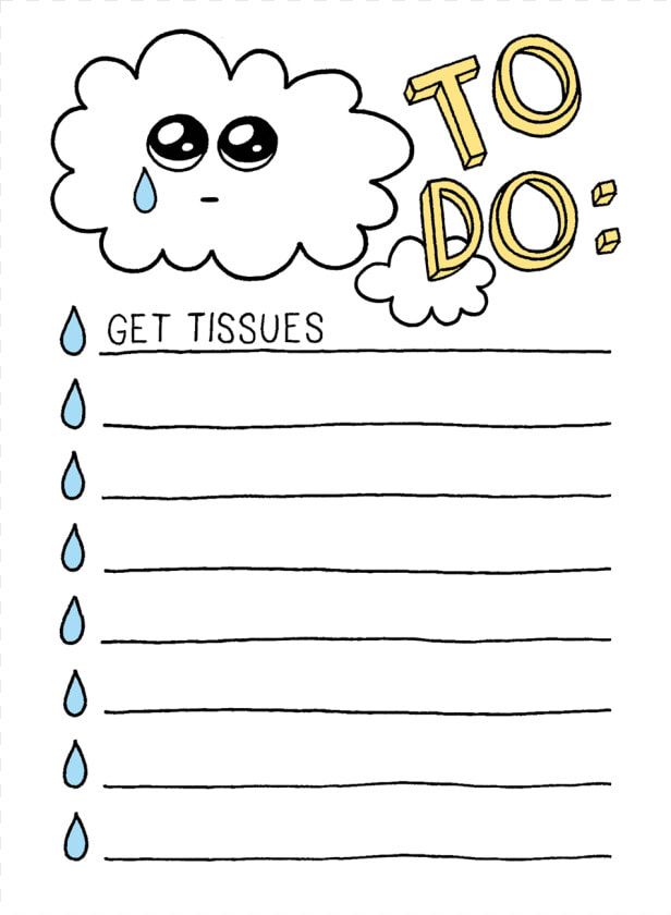 Get Tissues Notepad   Cartoon  HD Png DownloadTransparent PNG