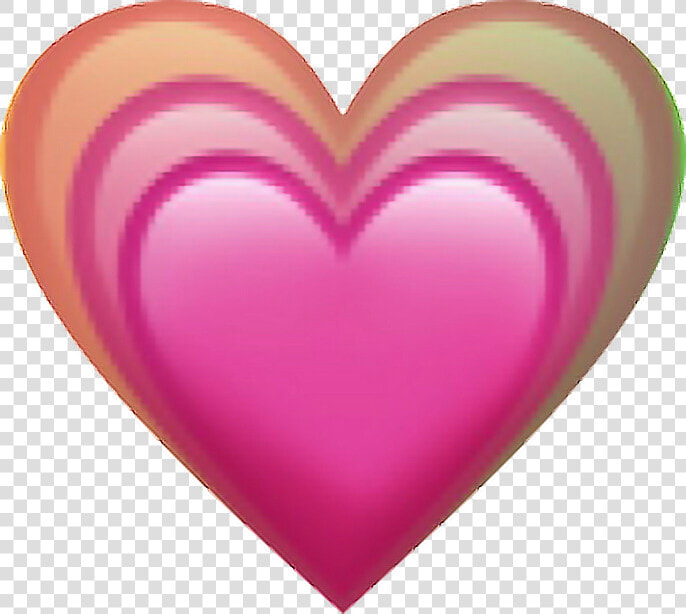  emoji  heart  rainbow  love  lovely  pink  3  bigger   Growing Pink Heart Emoji  HD Png DownloadTransparent PNG