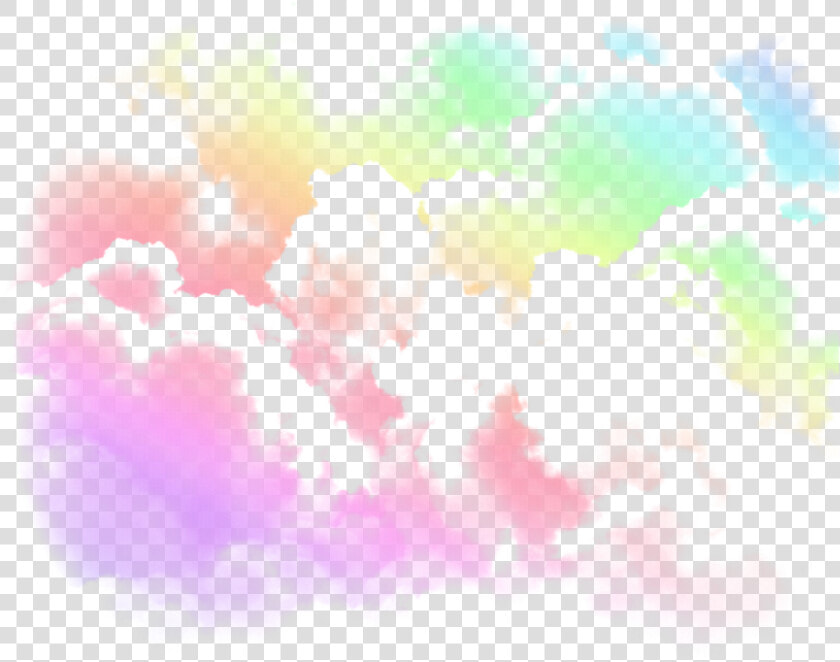  rainbow  clouds  cloud  sky   Watercolor Paint  HD Png DownloadTransparent PNG