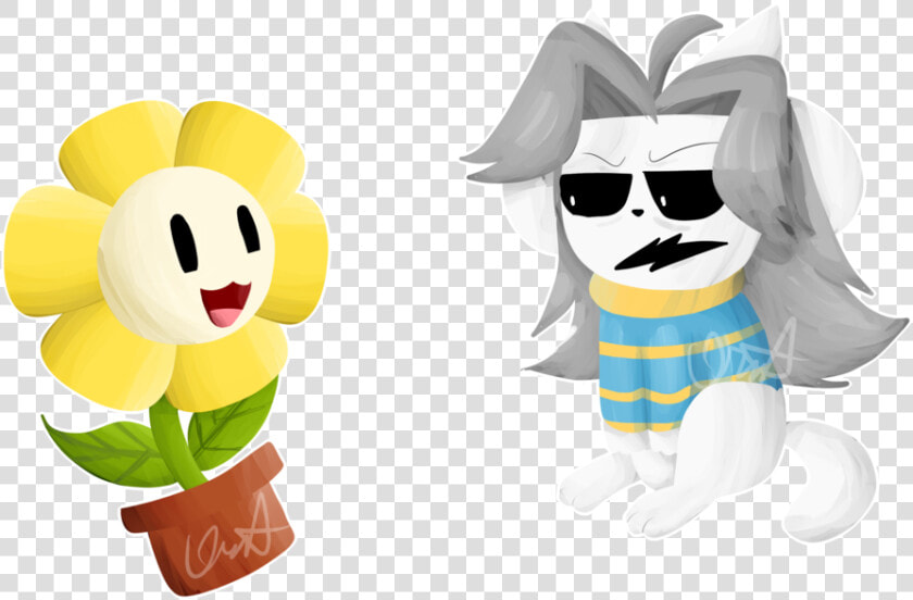 Underswap Temmie And Undertale Flowey  HD Png DownloadTransparent PNG