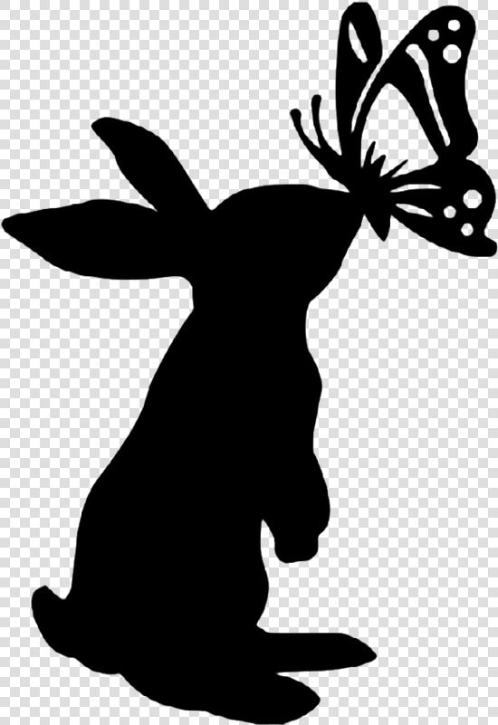 Pinterest Cricut Easter   Bunny Silhouette  HD Png DownloadTransparent PNG