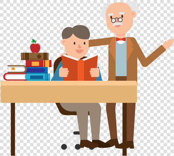 Professor And Student Cartoon   Png Download   Professor And Student Cartoon  Transparent PngTransparent PNG