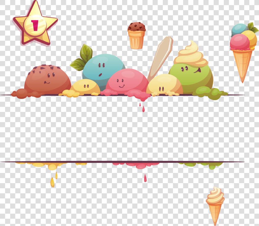 Transparent Ice Cream Cone With Sprinkles Clipart   Ice Cream Social Background  HD Png DownloadTransparent PNG