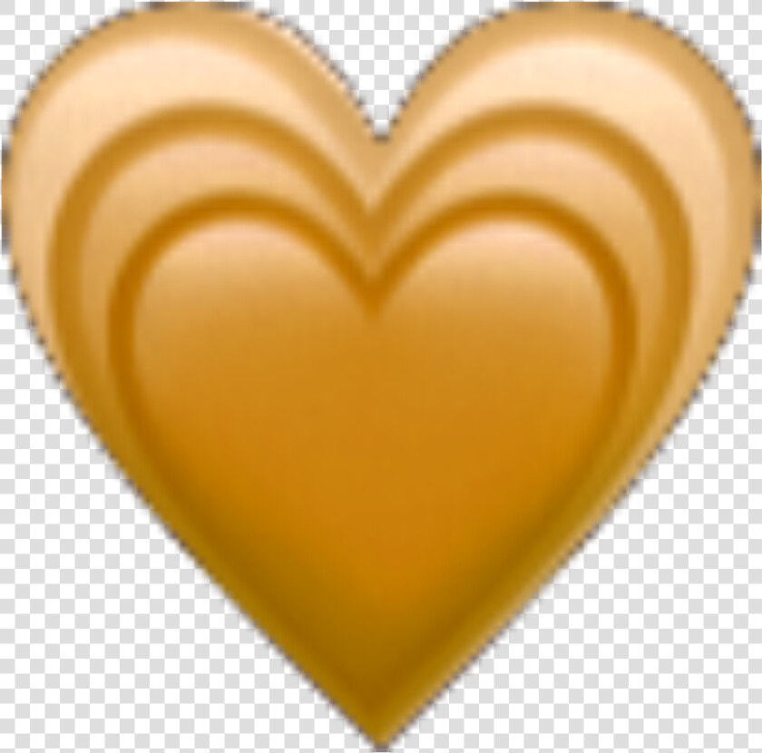  gold  bronze  heart  emoji  pixle22   Heart  HD Png DownloadTransparent PNG