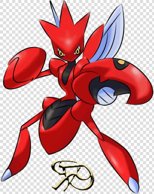 Scizor By Brignan   Scizor Pokemon  HD Png DownloadTransparent PNG