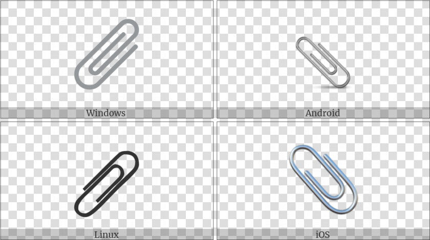 Paperclip On Various Operating Systems  HD Png DownloadTransparent PNG