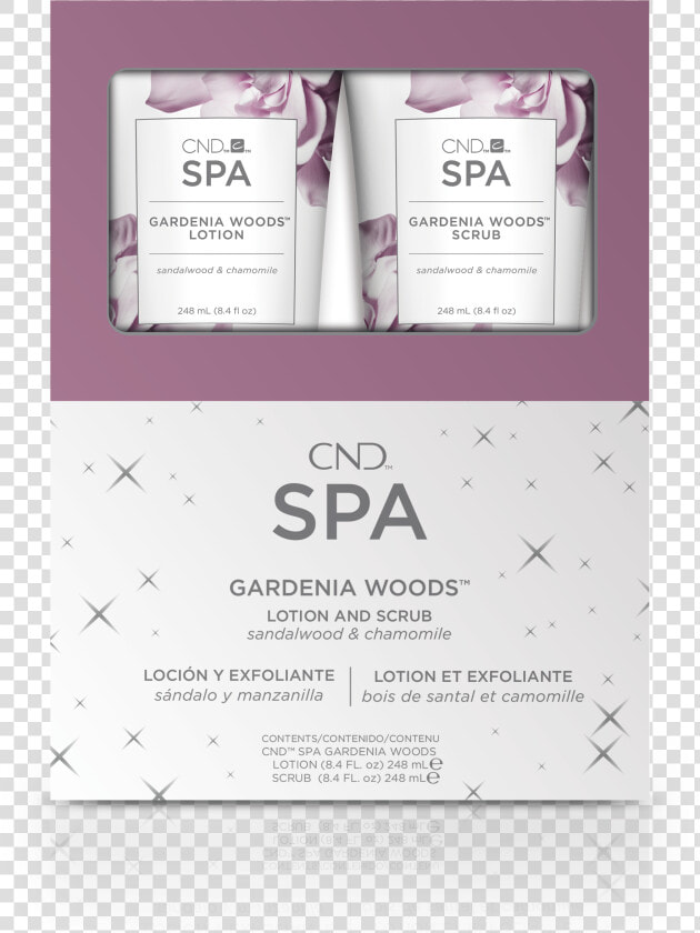 Cnd Spa Gardenia Woods Duo Set   Bar Soap  HD Png DownloadTransparent PNG