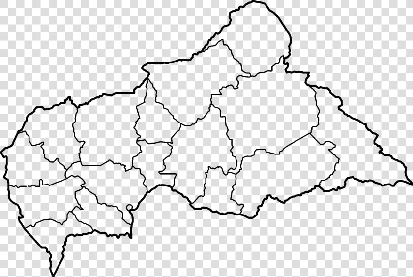 Central African Republic Prefectures Blank  HD Png DownloadTransparent PNG