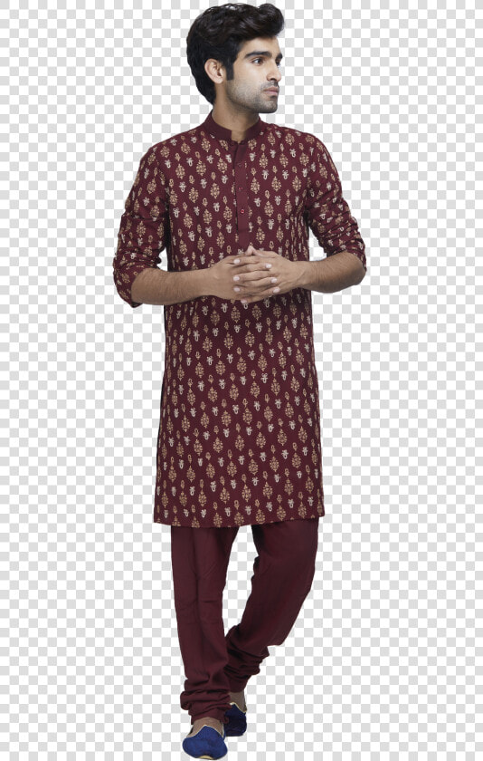 Maroon And Gold Kurta Set By Stylease Exclusive   Polka Dot  HD Png DownloadTransparent PNG