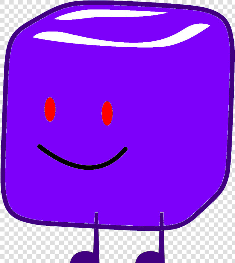 Transparent Cube Png   Bfdi Purple Ice Cube  Png DownloadTransparent PNG