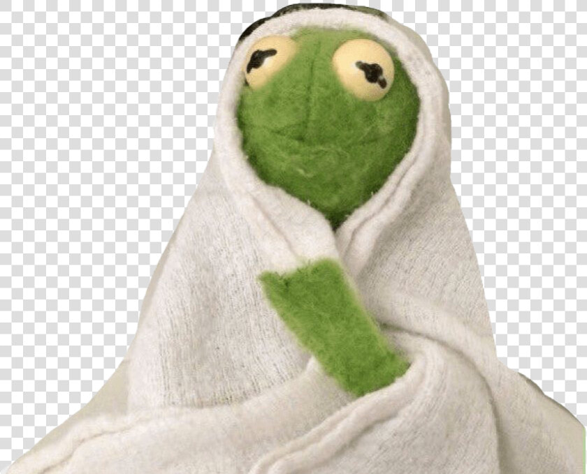 Kermit The Frog Png Hd   Kermit In A Blanket  Transparent PngTransparent PNG