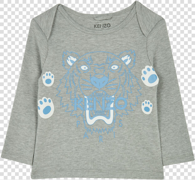 Gray Tiger Paw Motif T Shirt   Sweater  HD Png DownloadTransparent PNG