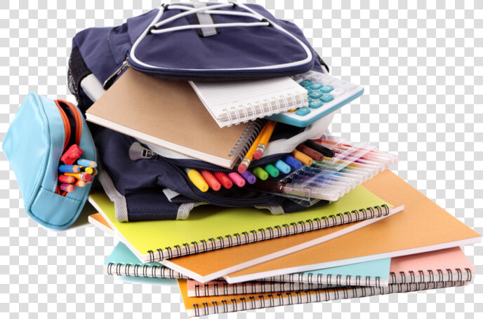 School Supplies And Backpacks  HD Png DownloadTransparent PNG