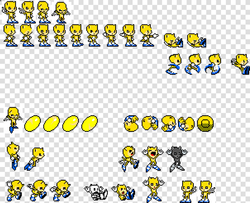 Toei Sonic Sprite Sheet Transparent  HD Png DownloadTransparent PNG