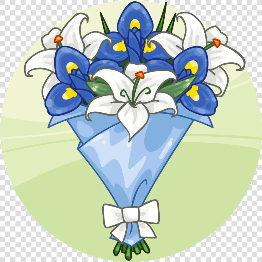 Bouquet Pale Blue Bouquet   Iris  HD Png DownloadTransparent PNG