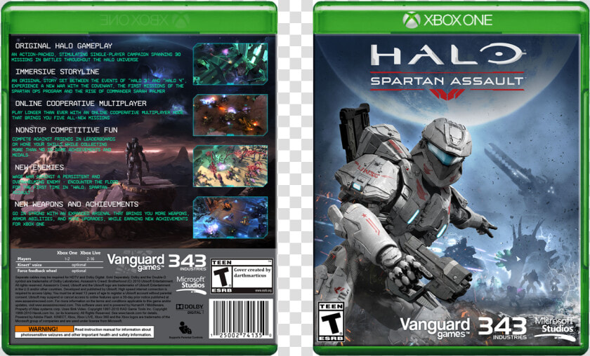 Spartan Assault Box Art Cover   Halo Spartan Assault Xbox One  HD Png DownloadTransparent PNG