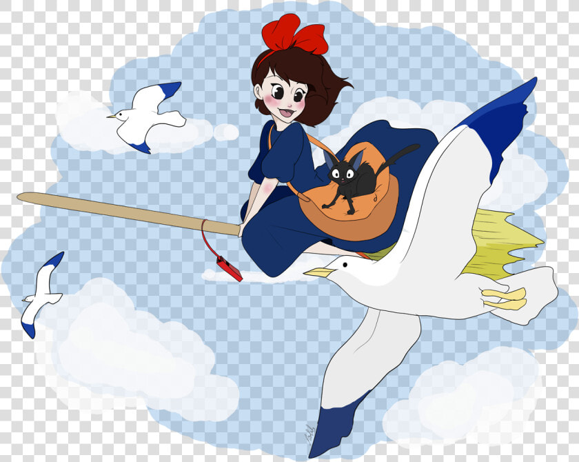 Some More Fan Art  This Time Of Kiki S Delivery Service   Cartoon  HD Png DownloadTransparent PNG