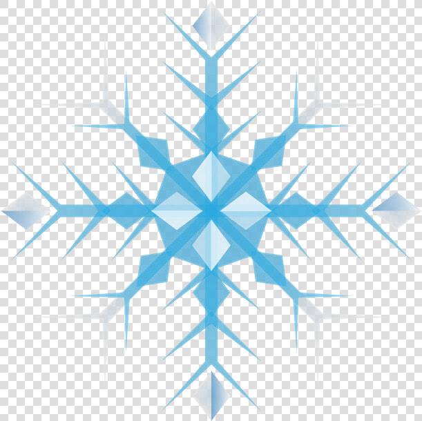 Blue Snowflake Clipart Free   Winter Snowflake Clipart  HD Png DownloadTransparent PNG