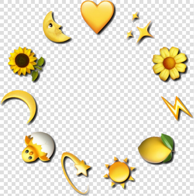  emoji  edit  overlay  yellowemoji  yellow  icon   Aesthetic Yellow Emojis  HD Png DownloadTransparent PNG