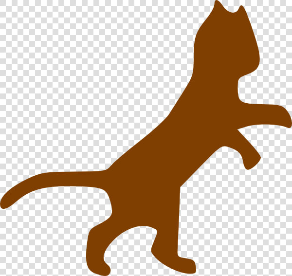 Brown Dancing Cat Svg Clip Arts   Cat Clip Art  HD Png DownloadTransparent PNG