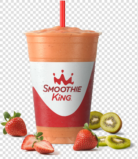 Sk Take A Break Strawberry Kiwi Breeze With Ingredients   Smoothie King Smoothie  HD Png DownloadTransparent PNG