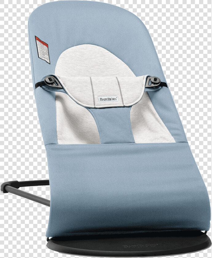 Baby Bouncer Balance Soft In Blue gray Cotton jersey  HD Png DownloadTransparent PNG