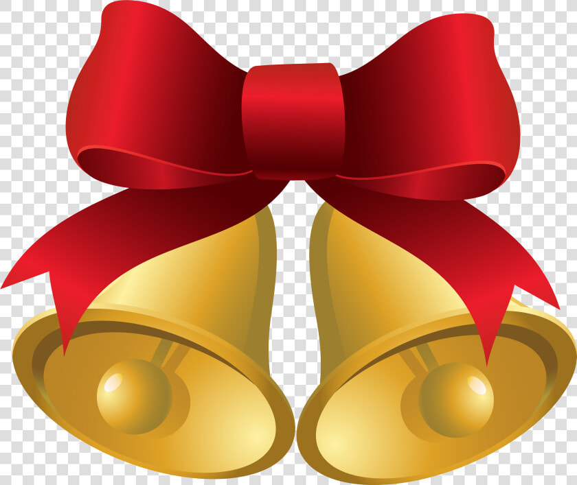 Christmas Bow Gold Bells With Red Clipart Image Gallery   Christmas Bow With Bells  HD Png DownloadTransparent PNG