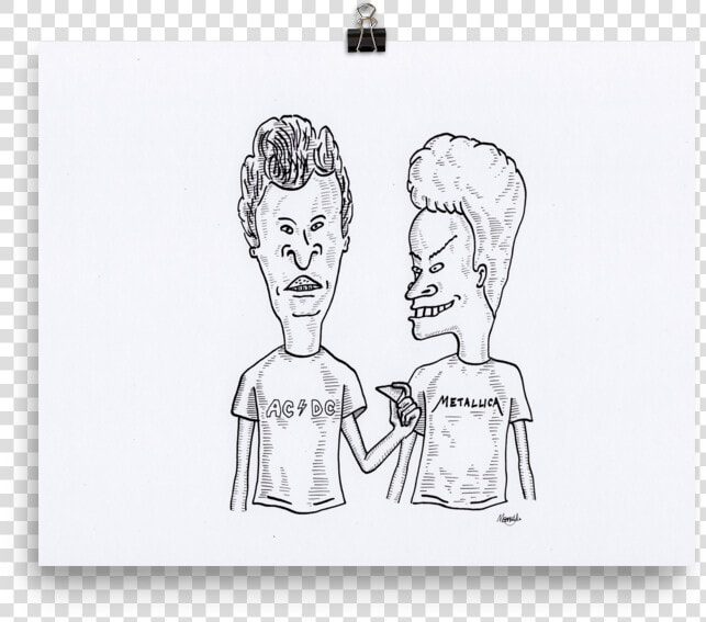 Beavis And Butt head Art Print   Sketch  HD Png DownloadTransparent PNG