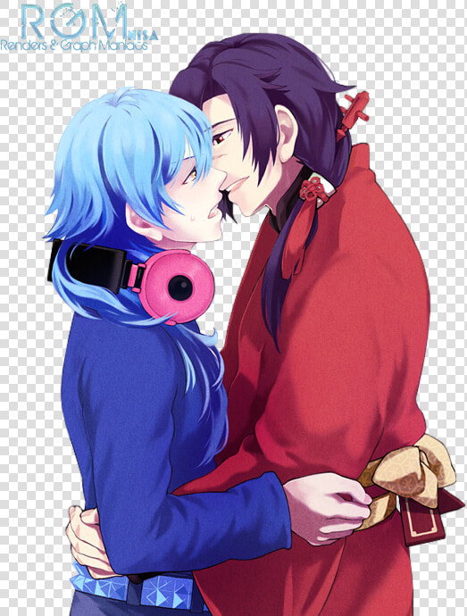 Anime Couple En Casque  HD Png DownloadTransparent PNG