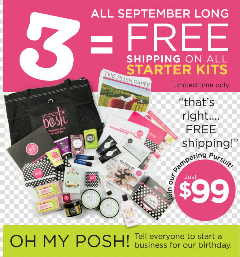 We Are Celebrating Our 3rd Birthday With Perfectly   Posh Starter Kit Sale  HD Png DownloadTransparent PNG