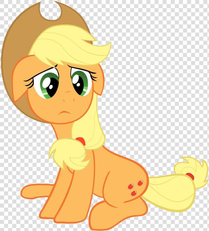 My Little Pony Applejack Sad   Applejack Sad  HD Png DownloadTransparent PNG