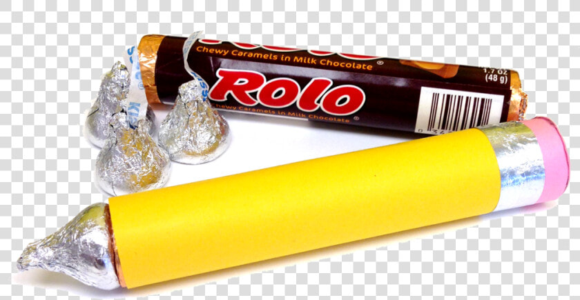 Rolo  amp  Hershey S Kiss Pencil Craft   Rolo Pencil Craft  HD Png DownloadTransparent PNG