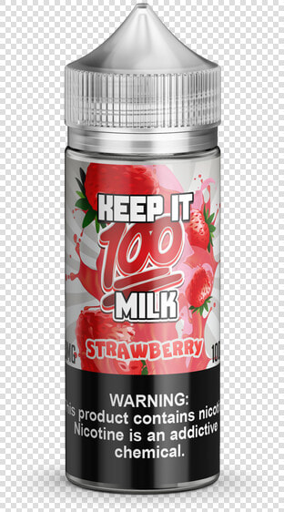 Strawberry Milk  100ml Bottle  HD Png DownloadTransparent PNG