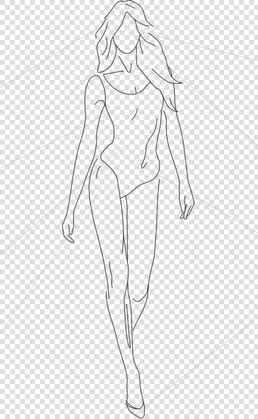 Vector Modeling Supermodel   Figure Drawing  HD Png DownloadTransparent PNG