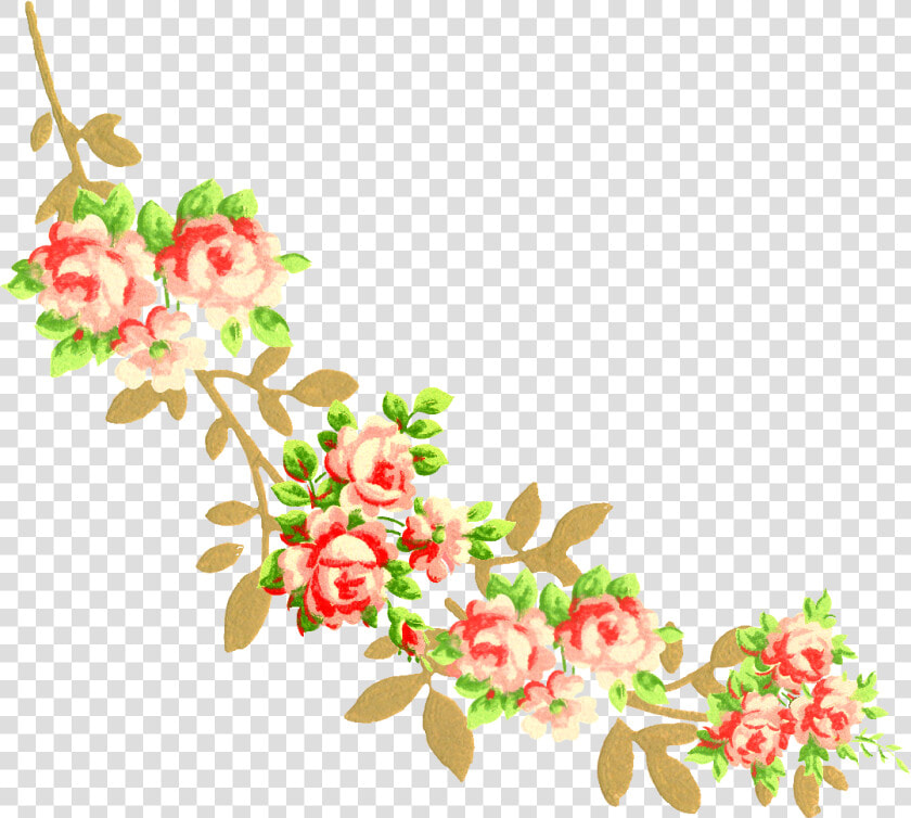 The Second Digital Corner Clip Art Is A Lovely Flower   Flowers Design Png Hd  Transparent PngTransparent PNG