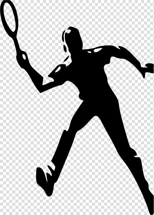 Anonymus  The Tennis Player   Tennis Black And White Logo  HD Png DownloadTransparent PNG