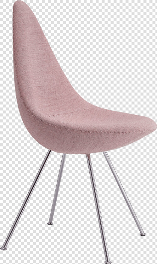 The Drop Chair Arne Jacobsen Upholstered Canvas Rosa   Drop Stuhl  HD Png DownloadTransparent PNG